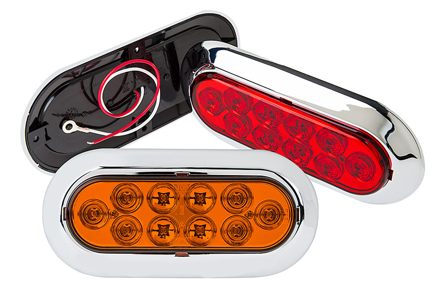 oval led truck trailer light